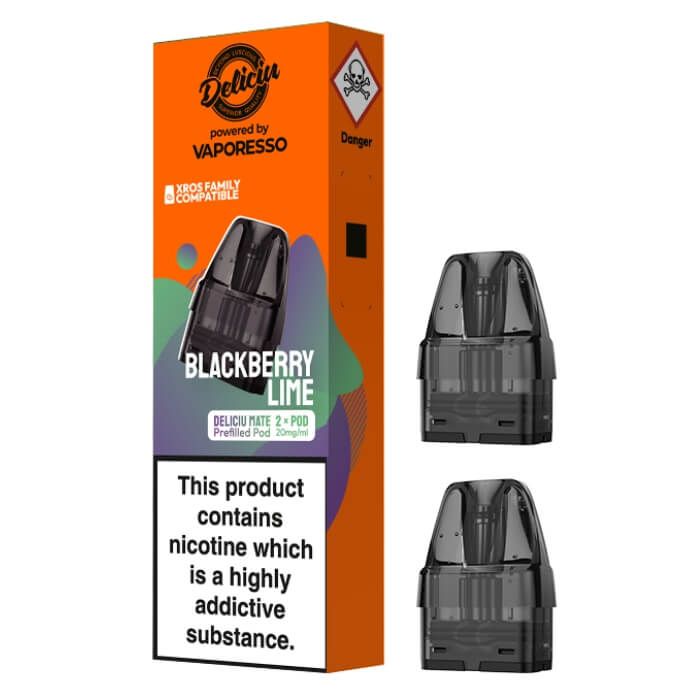 Deliciu Mate Prefilled Vape Pod - Blackberry Lime