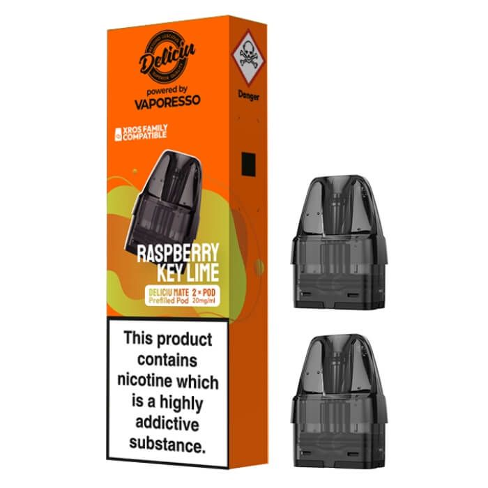 Deliciu Mate Prefilled Vape Pod - Raspberry Key Lime